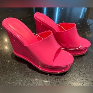 Forever 21 Faux Patent Leather Wedges